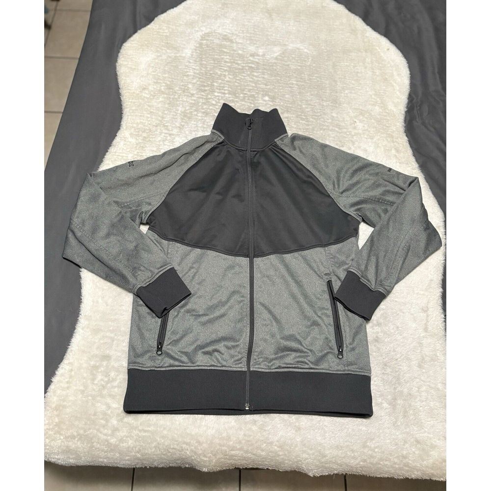 The North Face Tech Mens Gray Zip Up Jacket‎ Size Large Fedex Logo